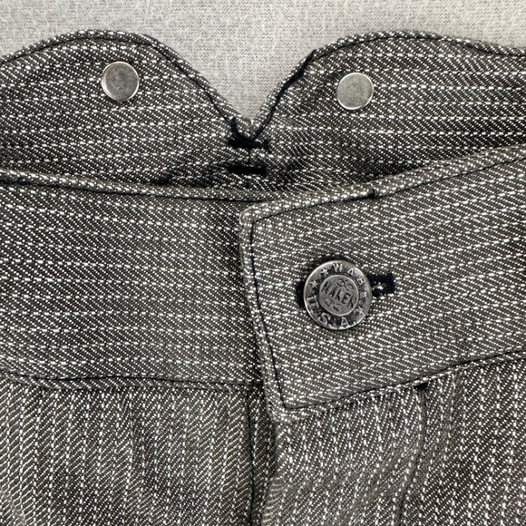 Wah Maker Pants Mens 28 Black Striped Frontier Wear Cowboy Western Rodeo‎ - Picture 5 of 12